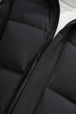 Long Quilted Puffer Coat Black - 5