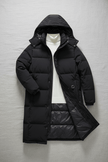 Long Quilted Puffer Coat Black - 4