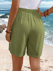 FJØRNA women's lightweight summer shorts with relaxed fit, elastic waist, and breathable fabric for casual comfort.