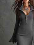 Knit Midi Dress For Women