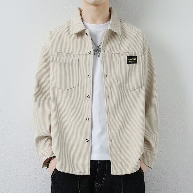 Casual Corduroy Jacket Black