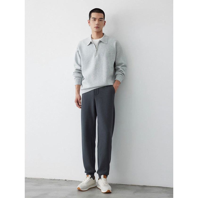 Casual Knit Sweater Gray Pullover - 4