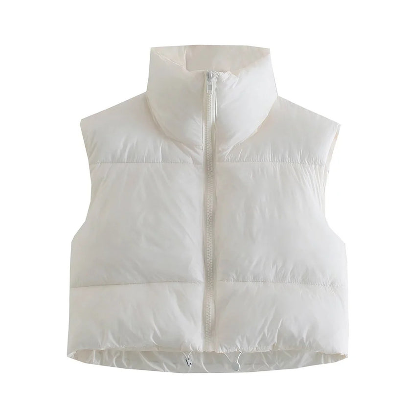 Stylish Stand-Up Collar Vest