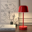 Rechargeable Dimmable Wireless Iron Table Lamp - Portable Design