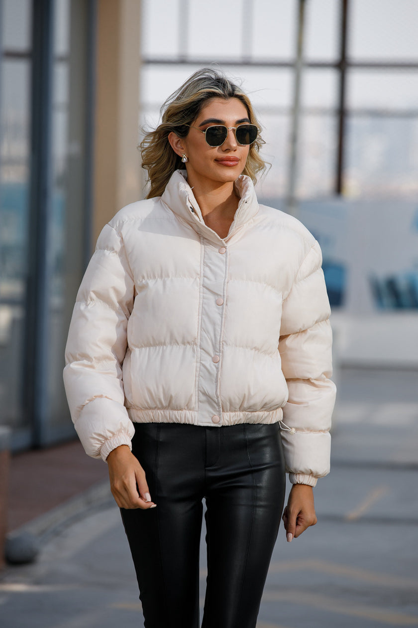 Casual Warm Coat Black Size L