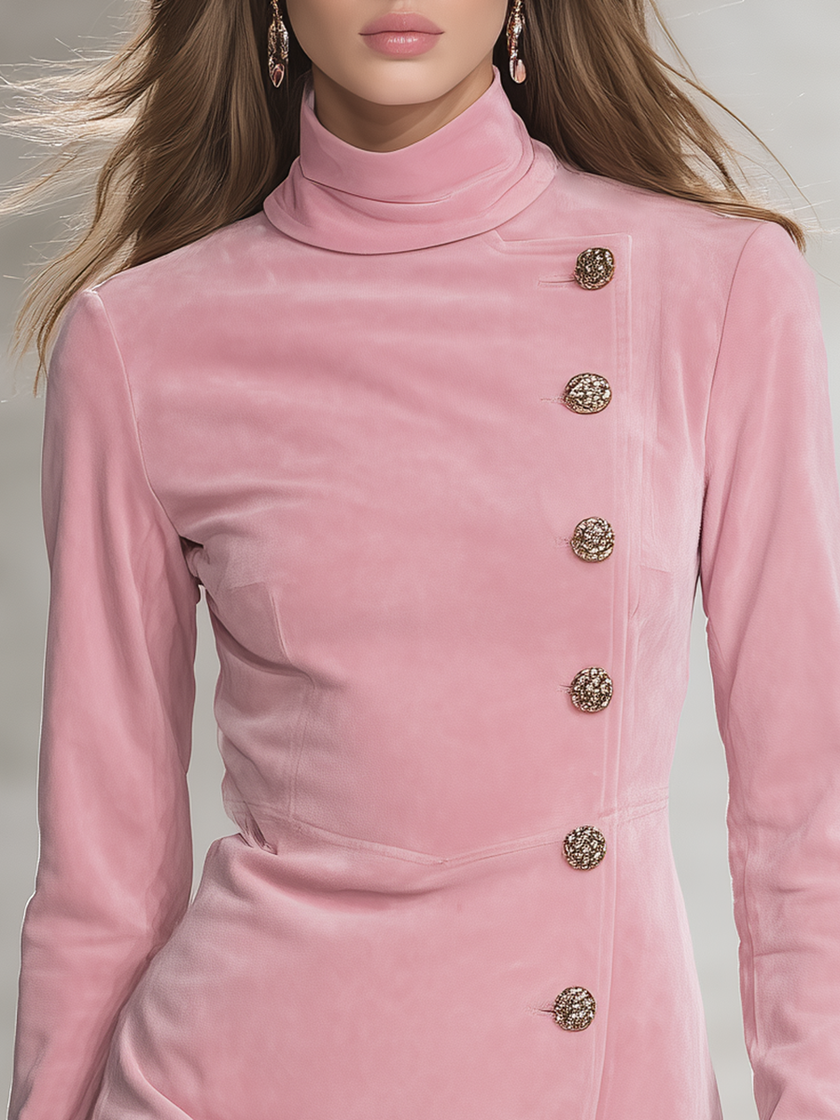 Faux Suede Mini Dress For Women