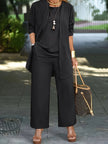 Nora | Stylish Solid Color Three-Piece Ensemble