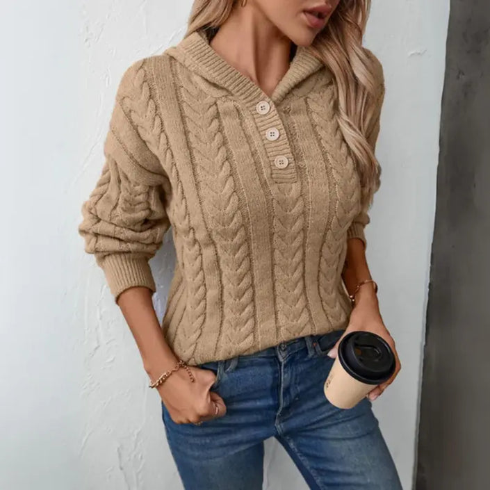 Lova | Cozy Hoodie Featuring a Soft Knit Hood