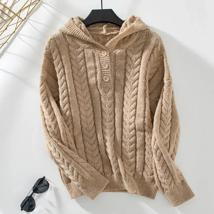 Lova | Cozy Hoodie Featuring a Soft Knit Hood