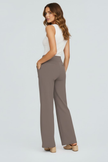 FJØRNA Bianca women's high-rise wide-leg trousers, stylish pants with a relaxed fit, shown in a neutral color.