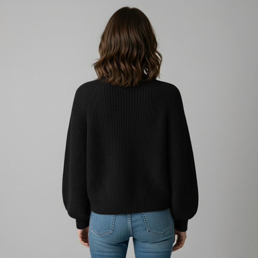 Classic White Cardigan Sweater