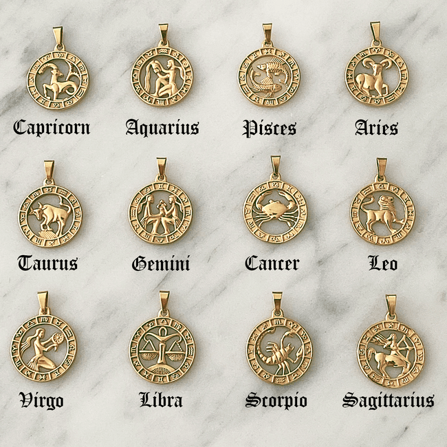 Autumn - Classic Zodiac Necklace