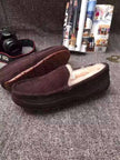 Suede Slippers with Wool Lining - 2