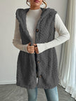 Plush Hooded Cardigan - Soft & Warm