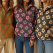 Cozy Floral Fleece Pullover - 10