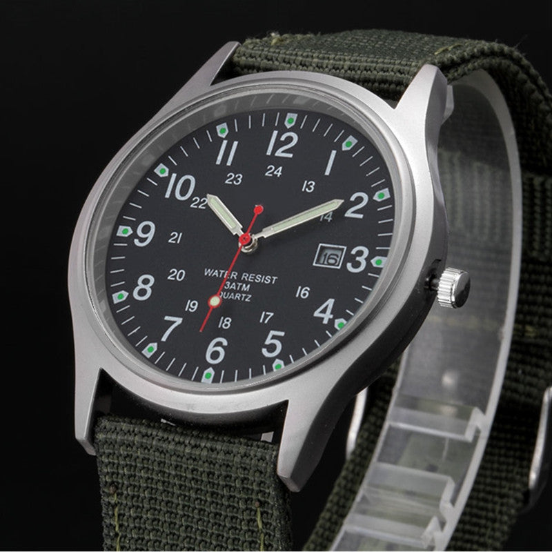 Military Style Calendar Watch