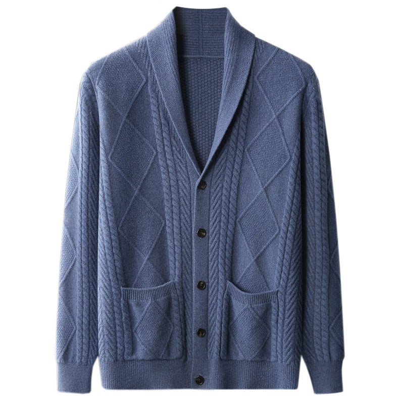 Half Turtleneck Cardigan Camel - 5