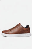 FJØRNA men's casual lace-up trainers with PU upper, providing everyday comfort and stylish shoe design.