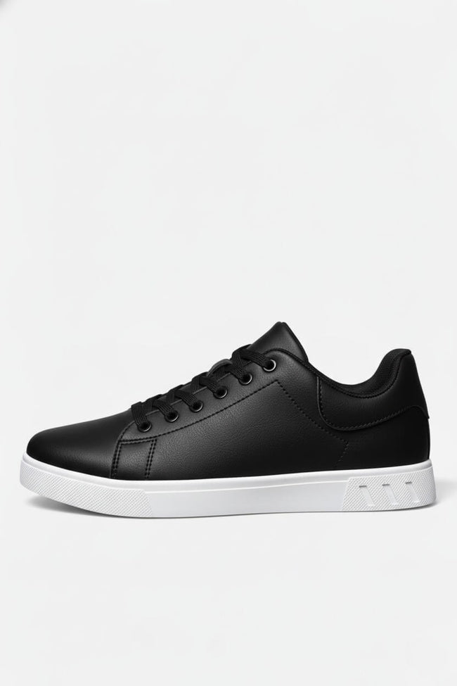 Men's casual lace-up trainers by FJØRNA with PU upper, designed for everyday comfort and versatile style.