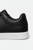 Men's casual lace-up trainers by FJØRNA with PU upper, designed for everyday comfort and versatile style.