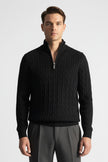 Men's Half-Zip Jumper – Stylish Wool Blend for Autumn Winter - 1