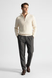 Men's Half-Zip Jumper – Stylish Wool Blend for Autumn Winter - 9