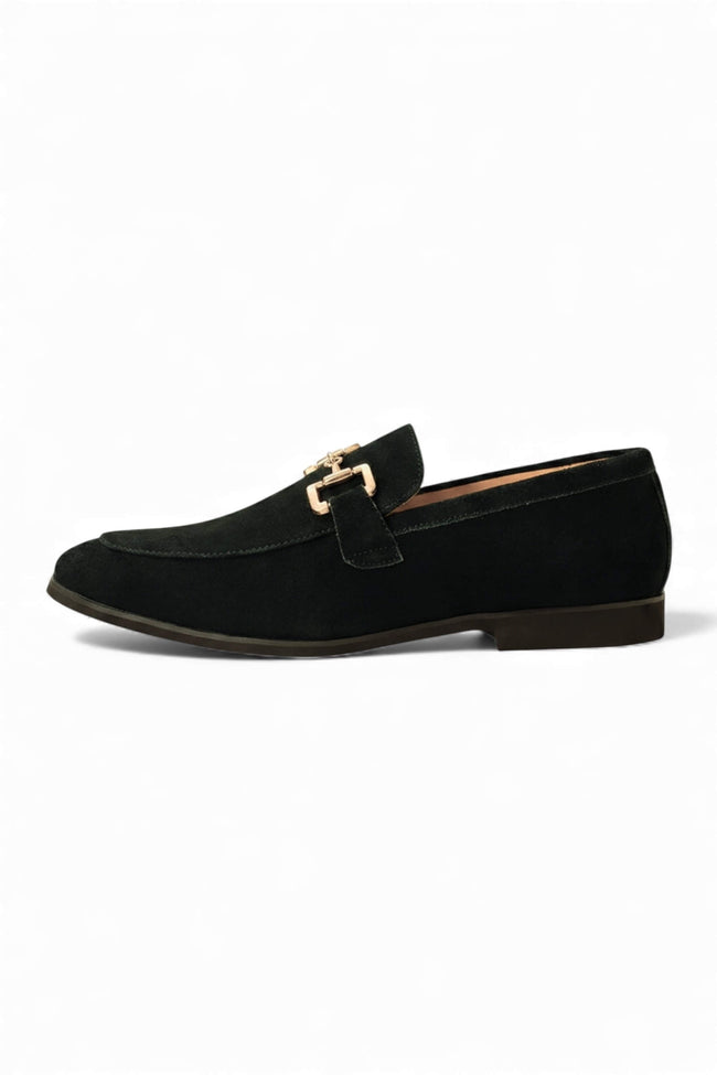FJØRNA men's horsebit loafers in classic leather finish, stylish smart casual leather shoes for men.