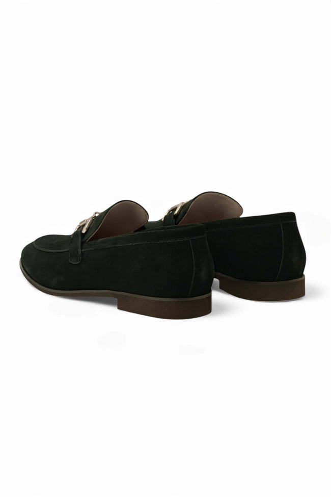FJØRNA men's horsebit loafers in classic leather finish, smart casual shoes with sleek design and polished appearance.