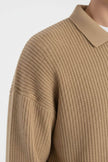 Men's Knitted Jumper – Relaxed Fit with Polo Collar - 5
