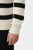 Men's Striped Half Zip Sweatshirt – Classic Knit Jumper in Viscose Blend - 5