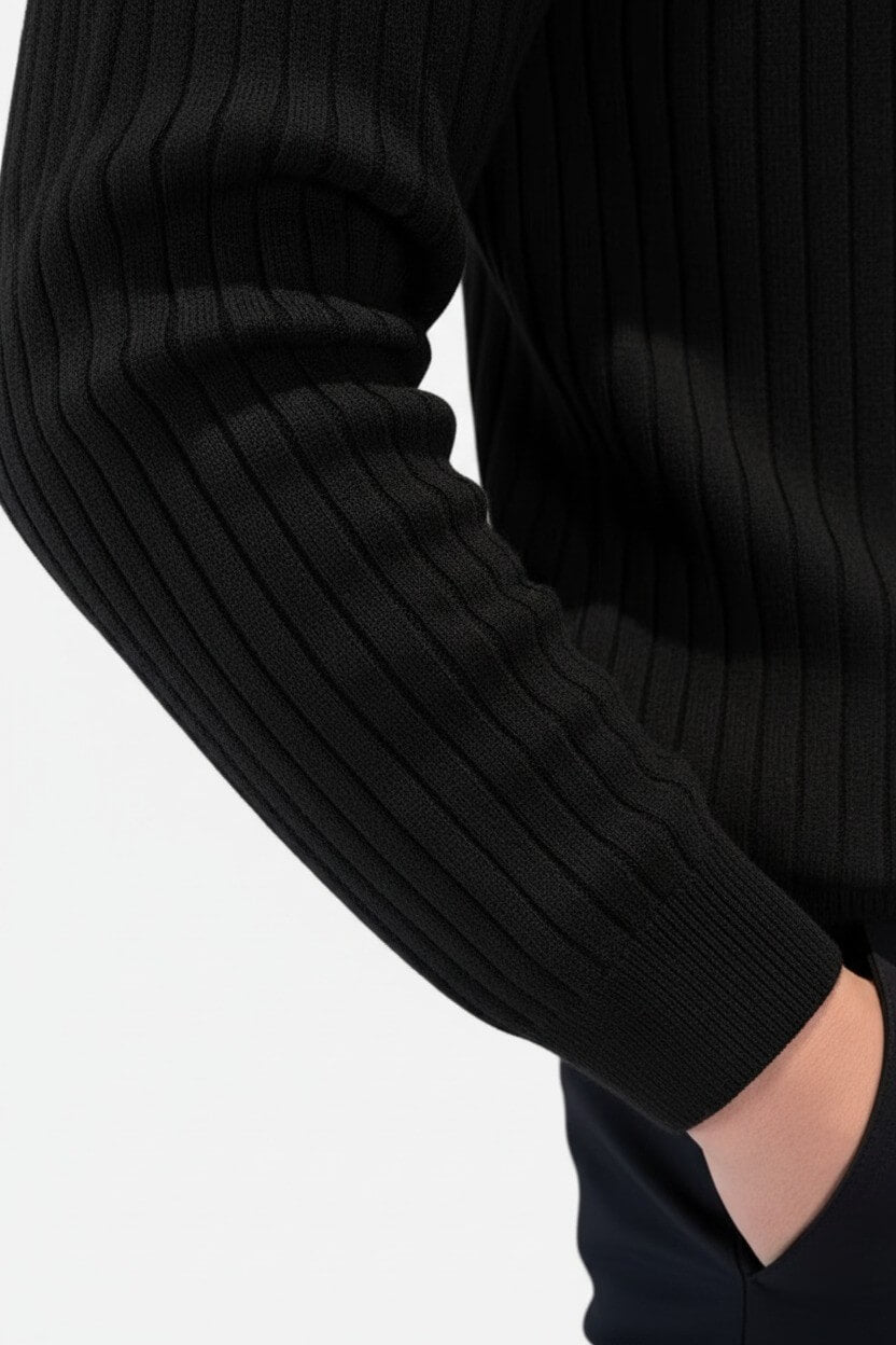 Men's V-Neck Jumper – Stylish Knitwear in Medium-Stretch Fabric - 5