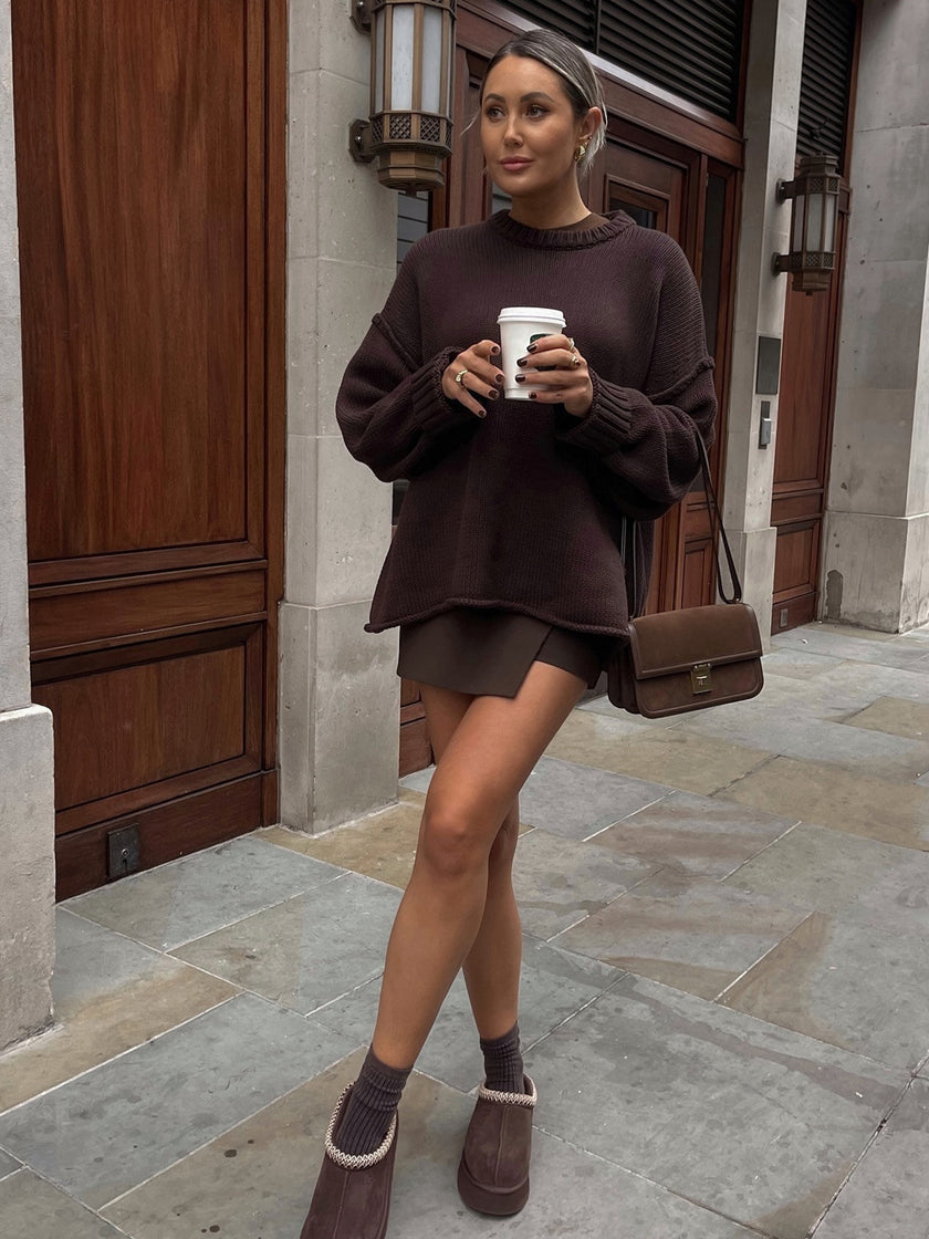 Casual Knitted Sweater White