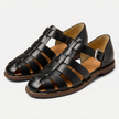 Men's FJØRNA leather closed toe fisherman sandals with adjustable straps and sturdy sole, designed for comfort and style.