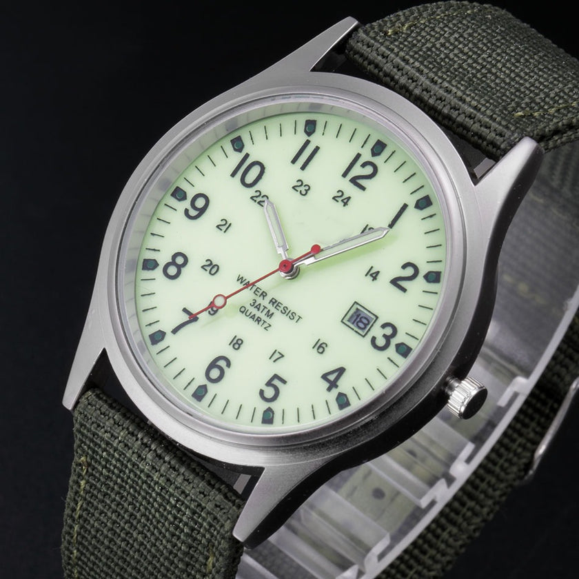 Military Style Calendar Watch