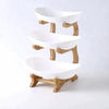 Elegant 3-Piece Fruit Stand Bowl Set