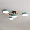 Semi-Flush Modern Halo LED Ceiling Light