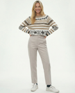 FJØRNA wool blend women's trousers showing tailored fit and classic design, fabric details visible in the image.