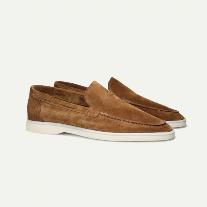 Matte Suede Slip-On Loafers - 4