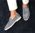 Matte Suede Slip-On Loafers - 12