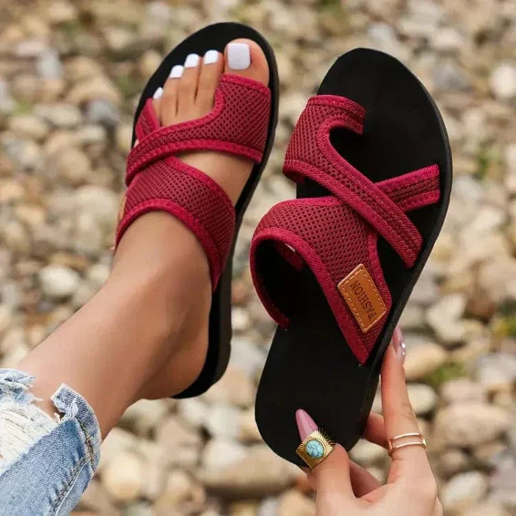 FJØRNA Elody Orthopedic Slipper featuring cushioned insole, soft fabric upper, and supportive sole for comfortable indoor wear