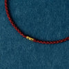 Emily - Stones 925 Sterling Silver Lucky Golden Bead Braided String Bracelet Anklet