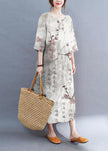 FJØRNA modern color block white O-neck dress with long sleeves, stylish and casual for versatile wardrobe wear.