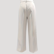 FJØRNA women's lightweight summer trousers with high waist and wide-leg design, made from breathable fabric.