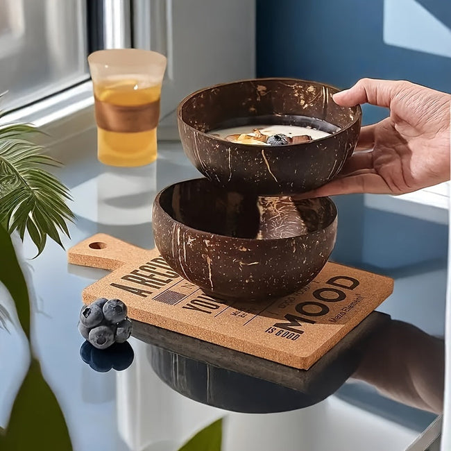 Fritter – Eco-Friendly 3-Piece Coconut Bowl Set