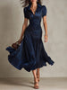 Satin Bodycon Midi Dress | Evening Dress