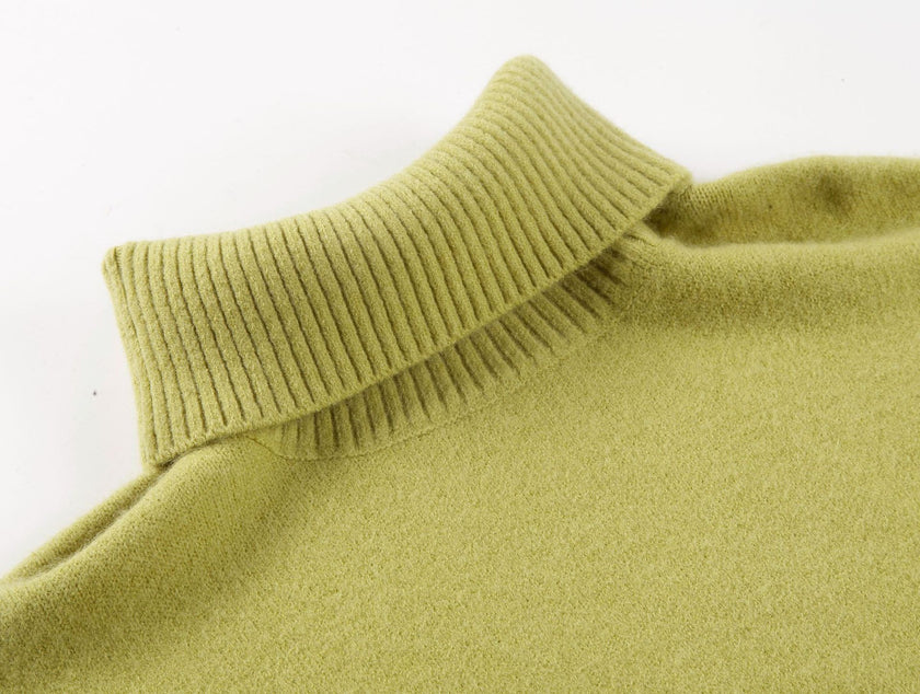 High Collar Black Sweater