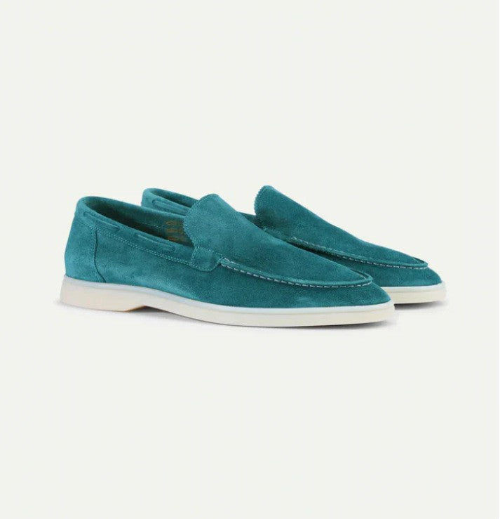 Matte Suede Slip-On Loafers - 13