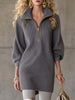 Grey Waffle Mini Dress | Casual Dress