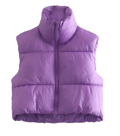 Stylish Stand-Up Collar Vest