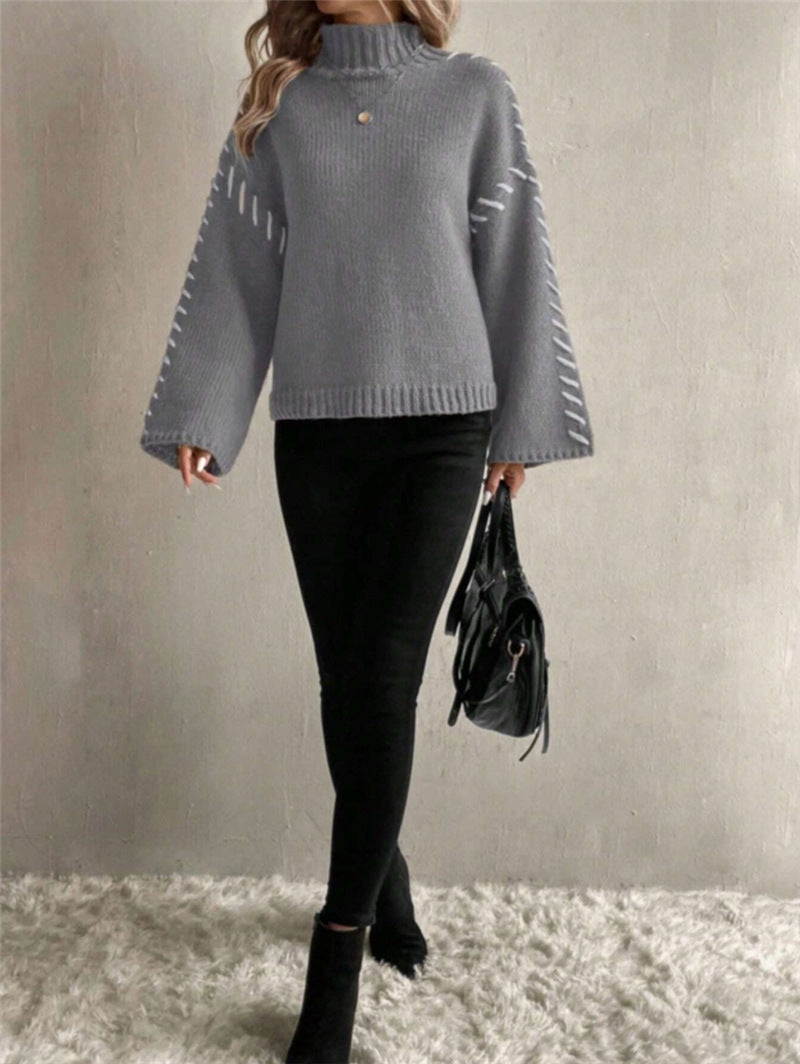 Casual Knitted Sweater Loose Fit